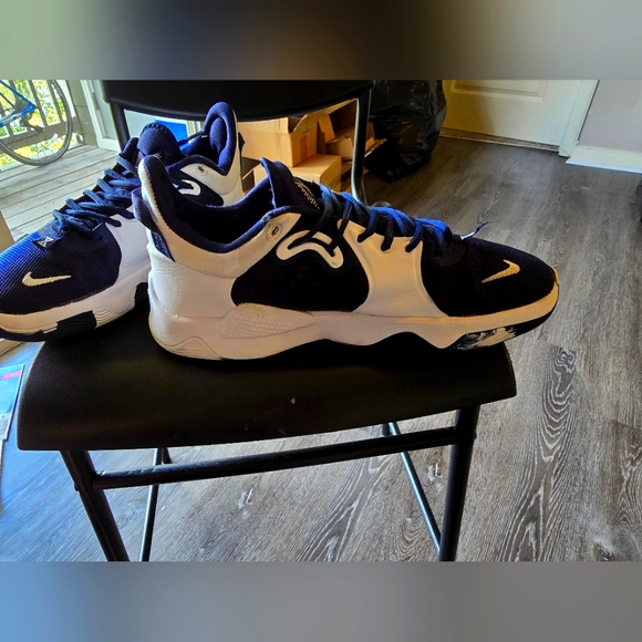 Nike PG 5 TB Navy Navy Blue White DA7758-401 Men Multi Size 9.5 - Picture 7 of 13